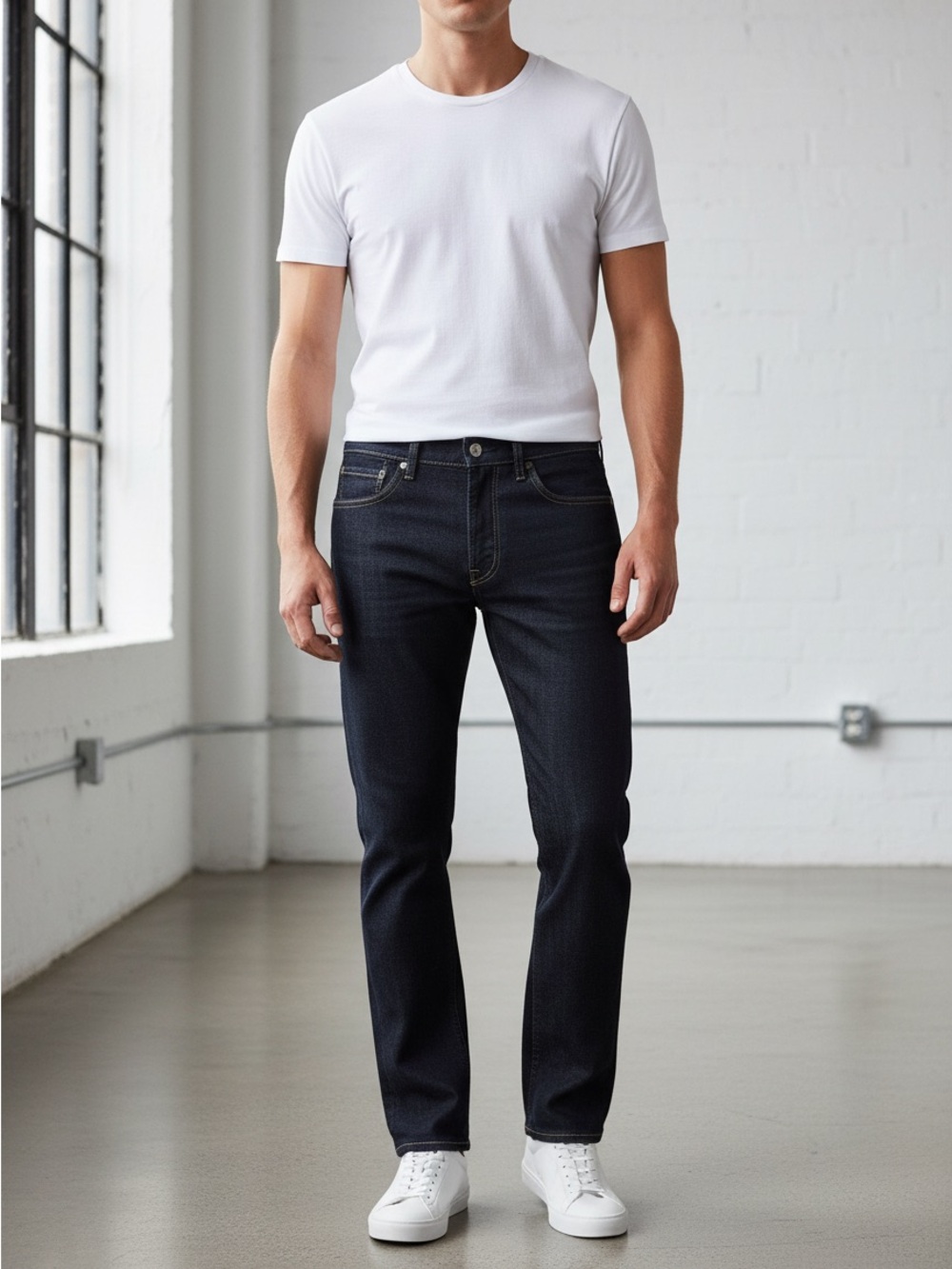 NWT Levi's 505 Regular Fit Dark Indigo Straight Leg Denim Men’s Jeans 28x32